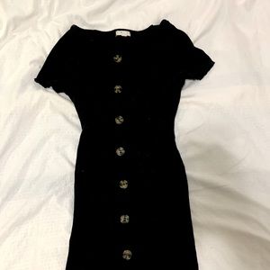 Womens Ardene fitted button dress